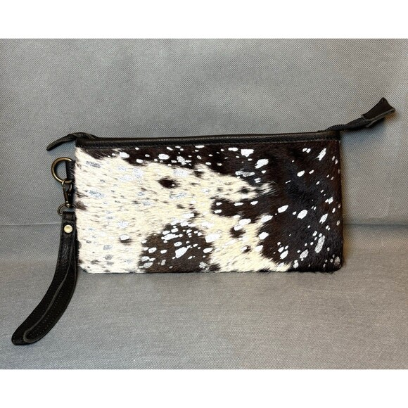 AD American Darling Cowhide Leather Large Wristlet w/Strap Western Clutch/Wallet - Picture 1 of 8